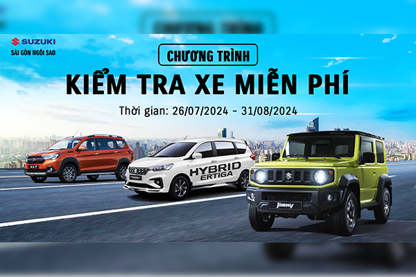 CHƯƠNG TRÌNH KIỂM TRA XE MIỄN PHÍ 2024 : TRI ÂN KHÁCH HÀNG - AN TÂM TRỌN VẸN