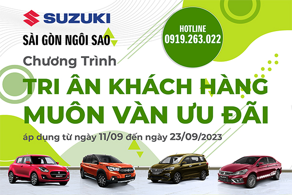 THÁNG 9-2023 CHƯƠNG TRÌNH TRI ÂN KHÁCH HÀNG - MUÔN VÀN ƯU ĐÃI